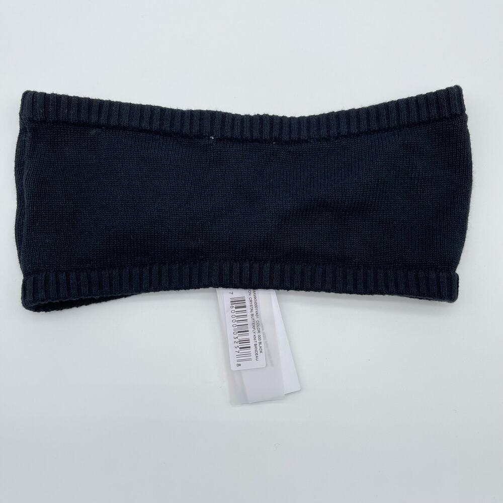 AREA | NWT Bandeau Top in Black Cashmere Knit Tube Top *Missing Butterfly* L - Picture 3 of 10